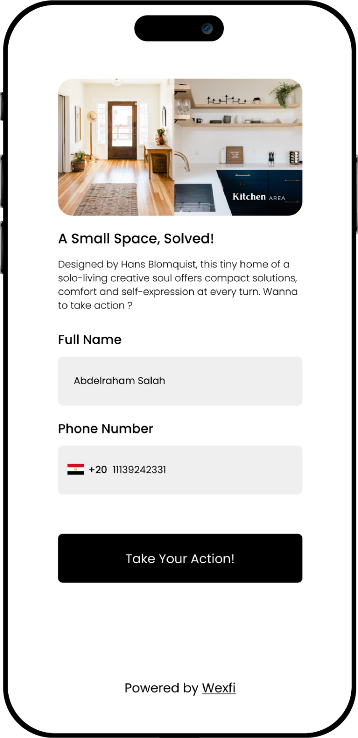 Phone Mockup For Wexfi Network Mangement System